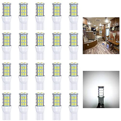 T10 921 194 168 175 LED Bulbs White 20 (White)