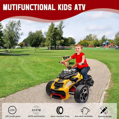 Kids Electric Ride on Truck Car (Yellow)