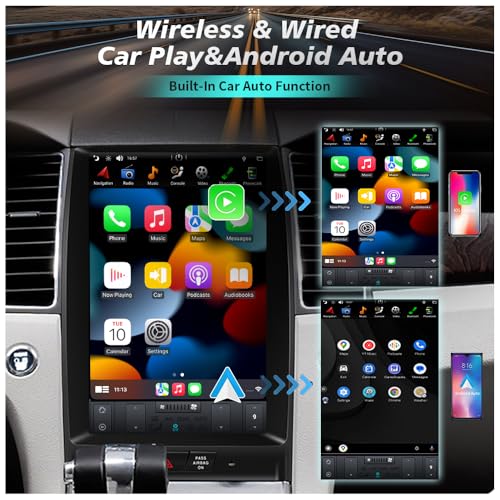 13.3 Inch Android Car Radio Head Unit for Ford Taurus 2012 (Manual A/C PX6 Hexa core 4G+64G+CarPlay+Voice)