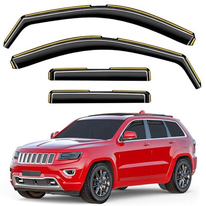 Window Visors Rain Guards for Jeep Grand Cherokee (Fit for 2011-2021 Jeep Grand Cherokee)