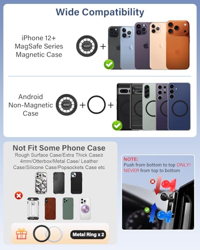 Magnetic Phone Holder for Toyota RAV4 2019 (Magnetic / 2019-2025 Toyota RAV4 | 7/8-Inch)