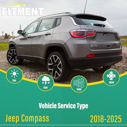 Windshield Wiper Blades Replacement for Jeep Compass 2018 (24"/18"/10")