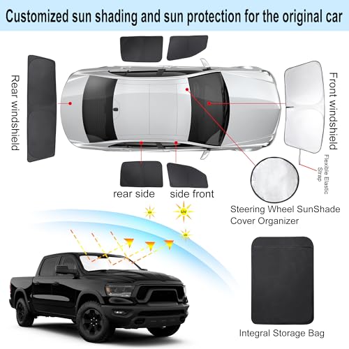 Window Shades for Dodge RAM 1500 2019 (Dodge RAM 1500 2019-2026)