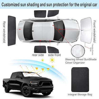 Window Shades for Dodge RAM 1500 2019 (Dodge RAM 1500 2019-2026)