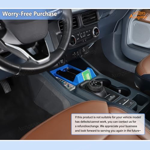 Center Console Shifter Storage Tray for Ford Maverick 2022 (Blue)
