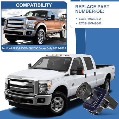 Rear View Backup Camera Fit for Ford F250 F350 2013 2014 EC3Z (Fit for Ford F250 F350 F450 F550 2013 2014)