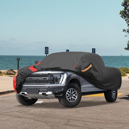 Truck Cover Waterproof All Weather. Fits Up to 210 inches (T1 Fit Truck Length up to 210 inch / 4 Truck Cover)
