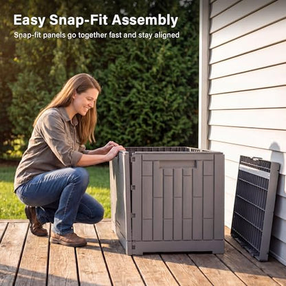Outdoor Storage Box (Grey / 80 Gallon)