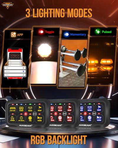 8 Gang Switch Panel Bluetooth RGB AC (8 Gang Remote Bluetooth Panel (One Side Output))