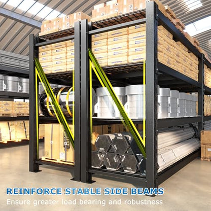 11000LBS Heavy Duty Garage Shelving (24"D x 60"W x 72"H,4-Tier)