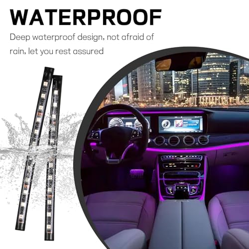 Car LED Strip Light (24 LED,Cigarette Lighter / pink purple)