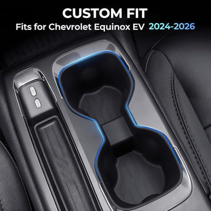 Center Console Cup Holder Inserts for Chevrolet Equinox EV 2026 2025 2024 (Cup Holder for 2024-2026 Equinox EV)