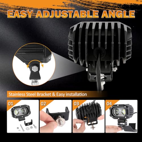 4 Inch LED Pod (4 Inch White Flood Light)