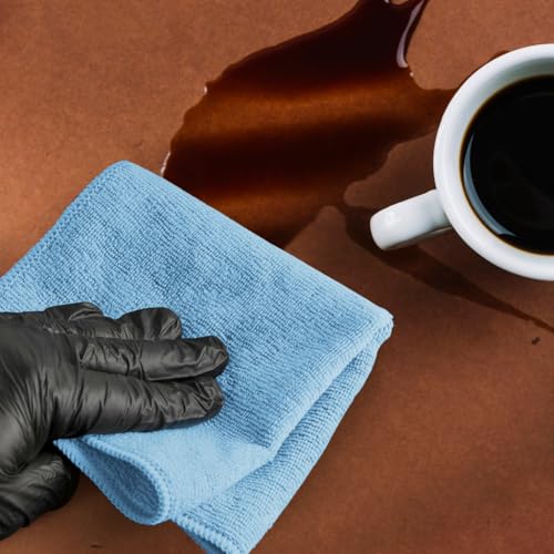 Microfiber Cleaning Cloths (Pack of 12 - 12x12 Inches / Blue)