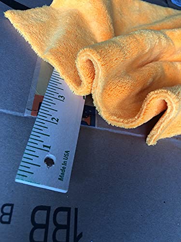 Plush Edgeless Microfiber Towel for Car (6Pack / Blue)