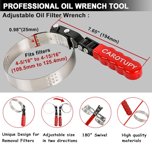 Large Swivel Oil Filter Wrench