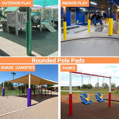 Safety Pole Pad (5 Inch Diameter / MARINE BLUE)