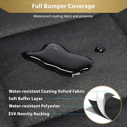 SUV Cargo Liner for Dogs (Black with Pockets / Large Extended (With Flaps) 93")