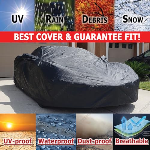 Custom FIT Car Cover fits 2020 (C8 - OUTDOOR / BLACK)
