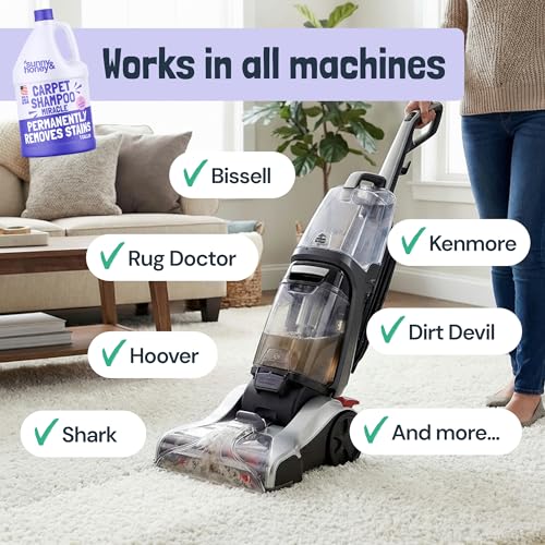 Carpet Cleaner Shampoo Solution for Machines (128 Fl Oz (Pack of 1))