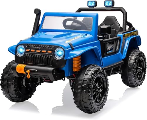 Kids Electric Ride on Truck Car Remote Control (Blue)