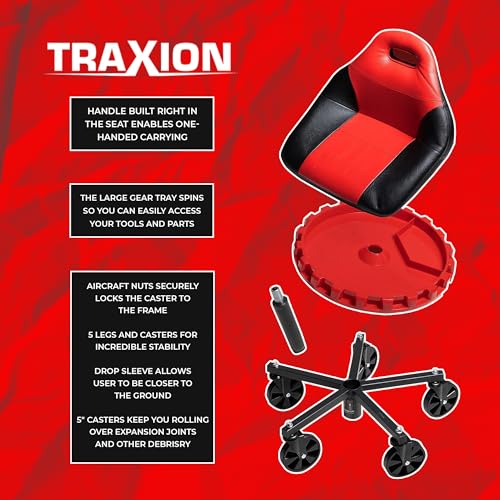 2 700 ProGear Mobile Rolling Gear Seat W (Red)