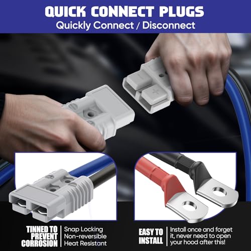 2 0 Gauge 30 FT Heavy Duty Jumper Cables (00 Gauge 30 FT)
