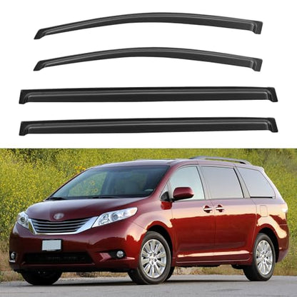 Window Visors Rain Guards for 2011 (2011-2020 Toyota Sienna)