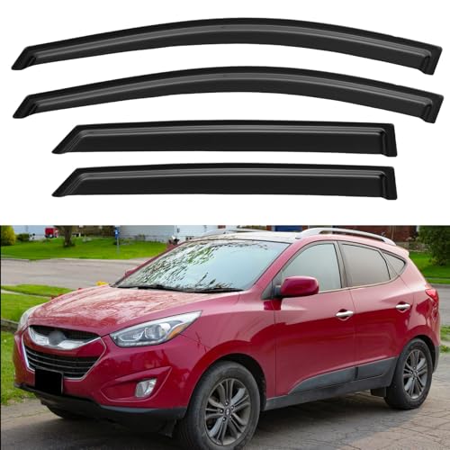 Window Visors Rain Guards for 2010 2011 2012 2013 2014 2015 Hyundai Tucson (2010-2015 Hyundai Tucson)