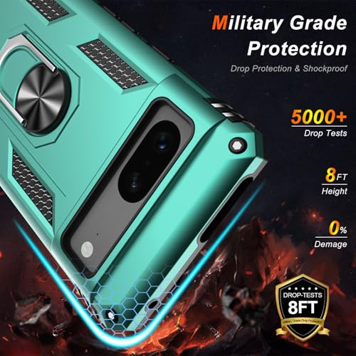 for Google Pixel 7A Case with Screen Protector (Teal / Google Pixel 7A)