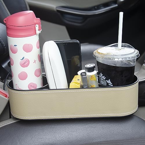 Cup Holder for Car Seat Gap Organizer (beige2)