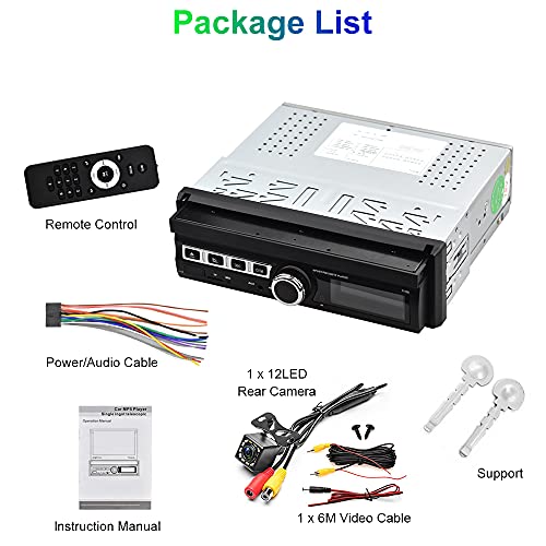 Single Din Touchscreen Car Stereo 7 Inch Touch Screen Car Radio (USB, Mirror Link)