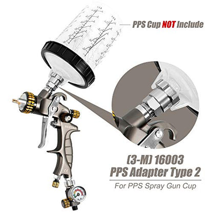 HVLP Air Spray Gun with Storage Box (1000ML 1.4/1.8mm Tips with Box)