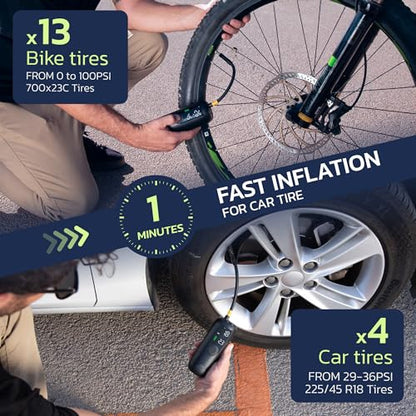 Bike Pump Portable Air Compressor for Cars & Bikes (LP1)
