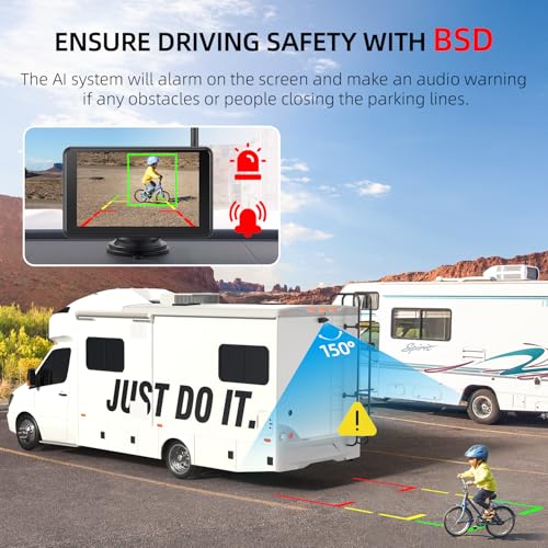 Magnetic Solar Wireless Backup Camera (Black)