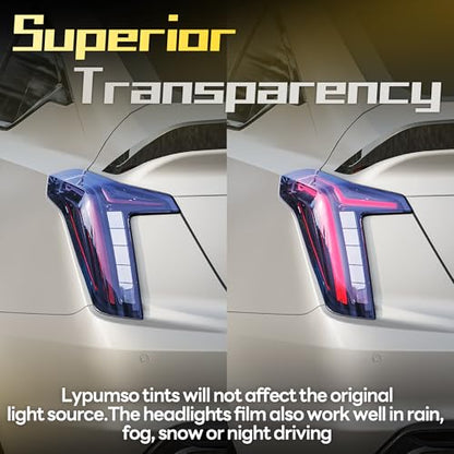 16 x 60 Inches Headlight Taillight Car Tint Vinyl Film (16in x 60in / Voltage Blue)