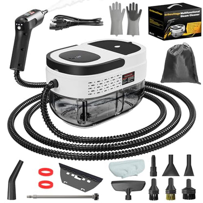 Handheld Steam Cleaner for Home (White / 16PCs)