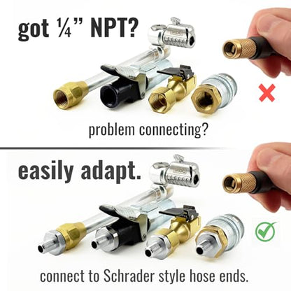Self Sealing Tire Inflator Adapter (2-Pack)