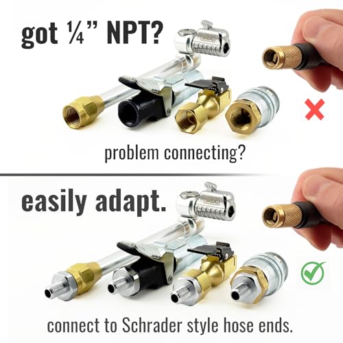 Self Sealing Tire Inflator Adapter (1-Pack)