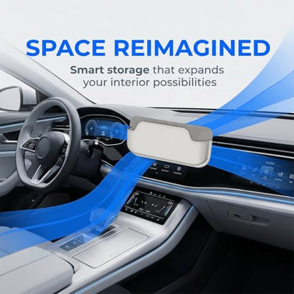 Sunglasses Holders for Car Dashboard (White)
