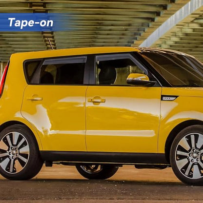 Window Visors Rain Guards for 2009 2010 2011 2012 2013 Kia Soul (2009-2013 Kia Soul)