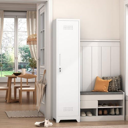 Broom Storage Cabinet (Grey / 65"H Slim Broom Cabinet)
