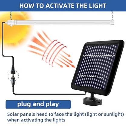 Solar Powered Shop Light with Motion Sensor