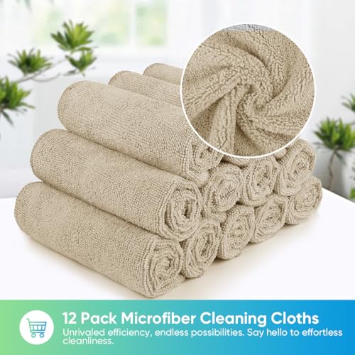 Brown Microfiber Cleaning Cloth (Brown)