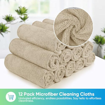 Brown Microfiber Cleaning Cloth (Brown)
