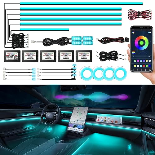 Acrylic Interior Car Lights (RGB color 22 in 1)