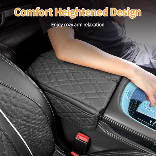 Leather Center Console Cover for BMW 2019 (B-Black)