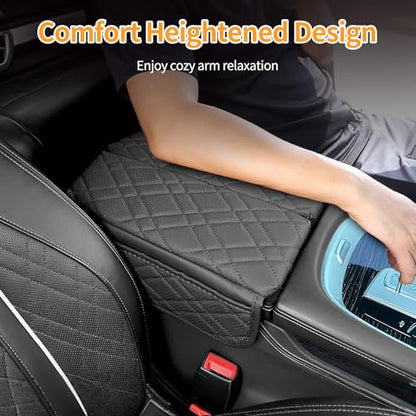 Leather Center Console Cover for BMW 2019 (B-Black)
