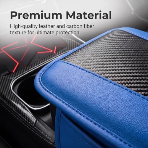 Car Center Console Organizer Cover (Blue)