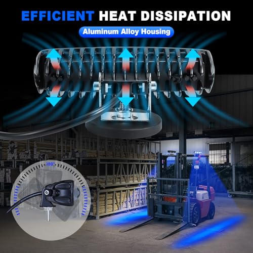 LED Blue Line Forklift Safety Light for Warehouse Hazard Warning (Blue)